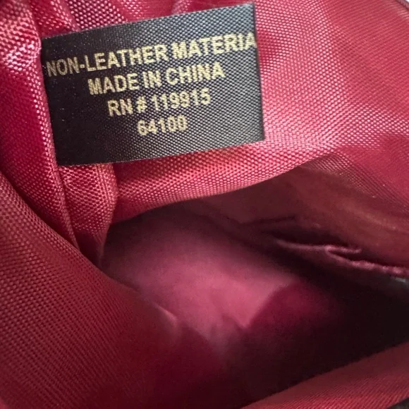 Style & Co Red Clutch Silver Handle Y2K Style 2000s Evening Bag - Picture 5 of 5